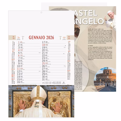 Immagine di Calendario da muro cm 28,8x47 Papa Francesco 100+