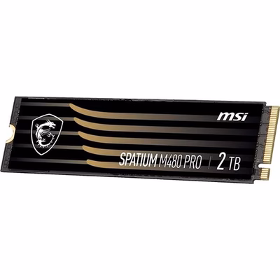 Immagine di Ssd interni 2000GB m.2 nvme MSI SPATIUM M480 PRO PCIE 4.0 NVME M.2 2TB SPA-M480P-2TB