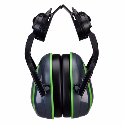 Immagine di Hv extreme ear defenders low clip-on metal free PORTWEST PW03 colore Grey/Green