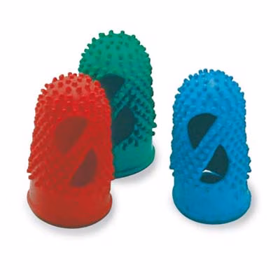 Immagine di Ditali piccoli forati in gomma colori assortiti