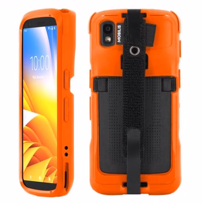 Immagine di Tablet plastica riciclata arancione MOBILIS Custodia protettiva rugged per Zebra TC22 / TC27 c MBL-0