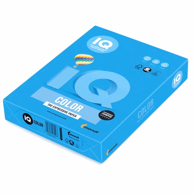 Immagine di Carta MONDI IQ COLOR A4 g160 azzurro forte risma da 250 fogli