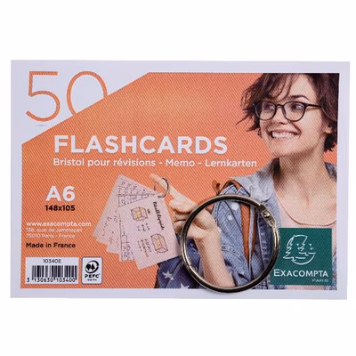 Immagine di Cf19 flashcards a6 5 colori assorti