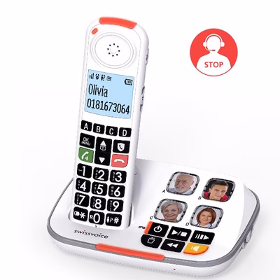 Immagine di Telefono cordless digitale ALCATEL SWISSVOICE CORDLESS con SEGRETERIA XTRA2355 SWV1423983