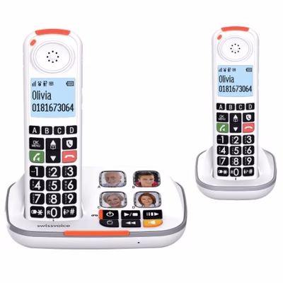 Immagine di Telefono cordless digitale ALCATEL SWISSVOICE CORDLESS DUO Xtra 2355 SWV1424003