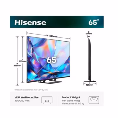 Immagine di Tv 65" uhd 4K (3840x2160) HISENSE 65 A79S QLED 4K ULTRA HD SMART VIDAA - STAND CENTR 65A79S