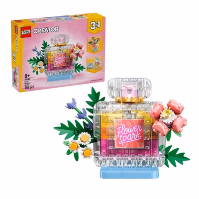 Immagine di Costruzioni LEGO Boccetta di profumo con decorazione floreale 31383