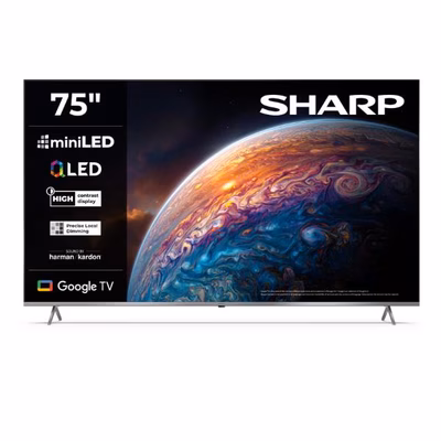 Immagine di Tv 75" uhd 4K (3840x2160) SHARP 75 UHD 4K Google TV MiniLed QLED 75JP7765E
