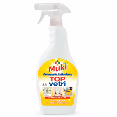 Immagine di Detergente antipolvere spray MUKI TOP VETRI 750 ml con spruzzatore