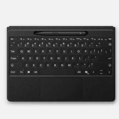 Immagine di Cover alcantara nero MICROSOFT Surface Bundle Tastiera Flex con Slim Pen TASTIERA Y8U-00004