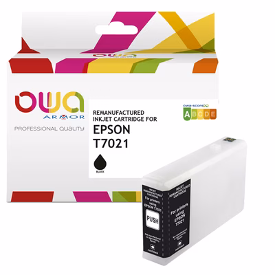 Immagine di Inkjet rigenerato OWA EPSON C13T70214010 nero