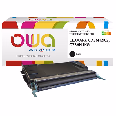 Immagine di Toner Laser rigenerato OWA LEXMARK C736H1KG nero