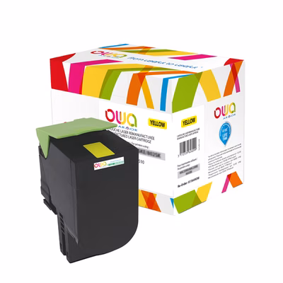 Immagine di Toner Laser rigenerato OWA LEXMARK 70C2HY0 giallo