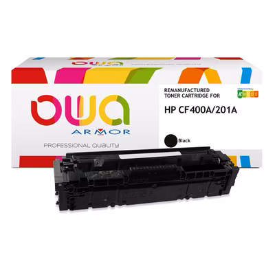 Immagine di Toner Laser rigenerato OWA HP CF400A nero