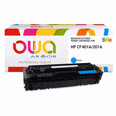 Immagine di Toner Laser rigenerato OWA HP CF401A ciano
