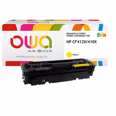 Immagine di Toner Laser rigenerato OWA HP CF412X giallo