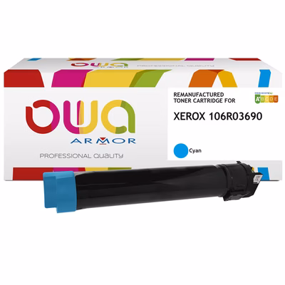 Immagine di Toner Laser rigenerato OWA XEROX 106R03690 ciano