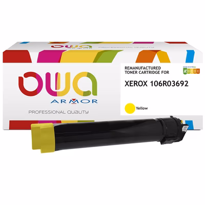 Immagine di Toner Laser rigenerato OWA XEROX 106R03692 giallo