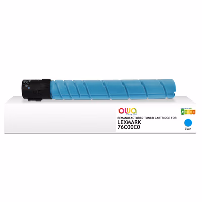 Immagine di Toner Laser rigenerato OWA LEXMARK 70C00C0 ciano