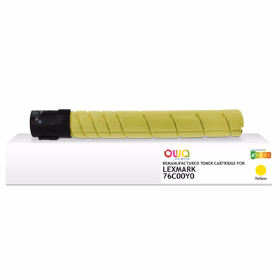 Immagine di Toner Laser rigenerato OWA LEXMARK 70C00Y0 giallo