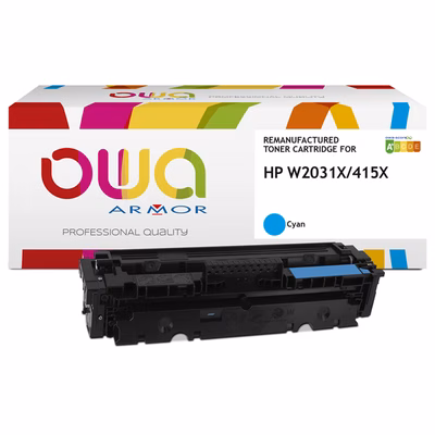 Immagine di Toner Laser rigenerato OWA HP W2031X ciano