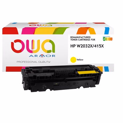Immagine di Toner Laser rigenerato OWA HP W2032X giallo