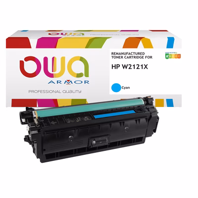 Immagine di Toner Laser rigenerato OWA HP W2121X ciano