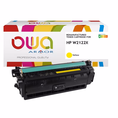 Immagine di Toner Laser rigenerato OWA HP W2122X giallo
