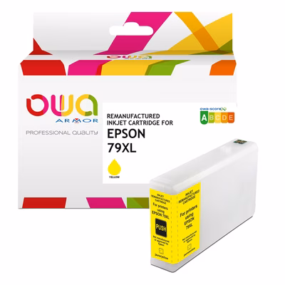 Immagine di Inkjet rigenerato OWA EPSON C13T79044010 giallo