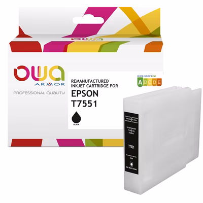 Immagine di Inkjet rigenerato OWA EPSON C13T755140 nero