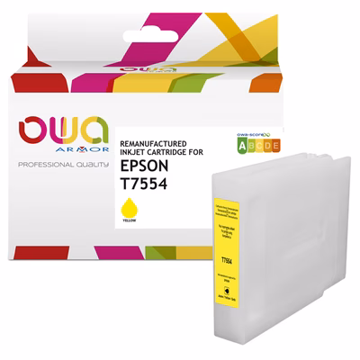 Immagine di Inkjet rigenerato OWA EPSON C13T755440 giallo