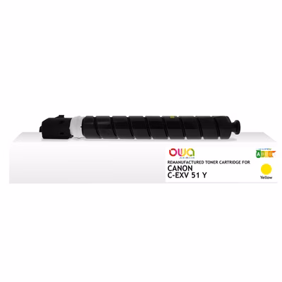 Immagine di Toner Laser rigenerato OWA CANON 0484C002 giallo