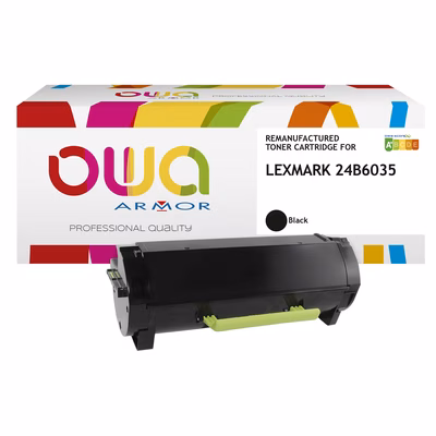Immagine di Toner Laser rigenerato OWA LEXMARK 24B6035 nero