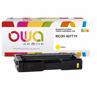 Immagine di Toner Laser rigenerato OWA RICOH 407719 giallo