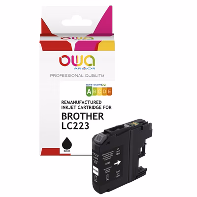 Immagine di Inkjet rigenerato OWA BROTHER LC223BK nero