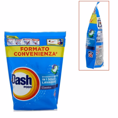 Immagine di Detersivo bucato DASH PODS 50 pz classico