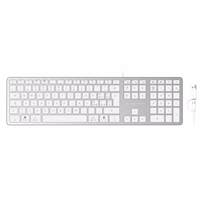 Immagine di CONCEPTRONIC Tastiera USB-A/C sottile, layout QWERTY italiano, KAYNE02WIT