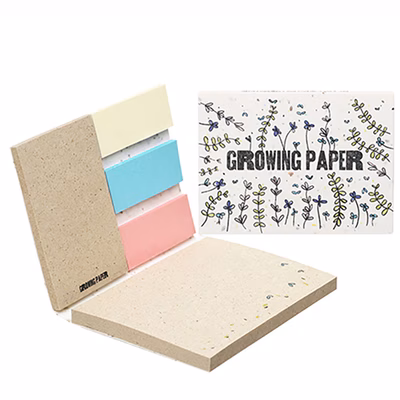 Immagine di Set foglietti+segnapagine Combonote in carta di semi copertina morbida mm 100x72 2500+