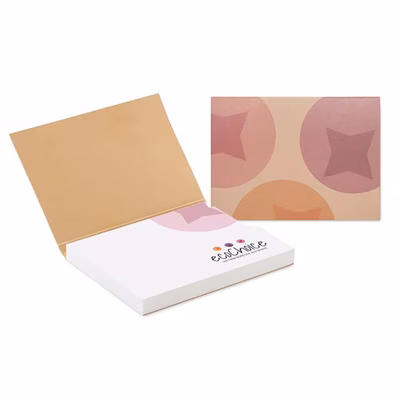 Immagine di Stick notes con copertina mm 100x72 da 100 fogli adesivi in carta riciclata colore bianco 250+