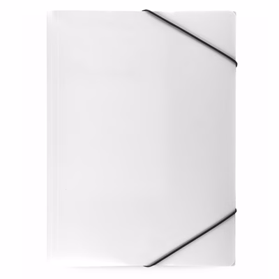 Immagine di Cartellina portadocumenti in PP con elastico formato utile A4 colore bianco 2500+