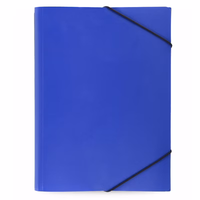Immagine di Cartellina portadocumenti in PP con elastico formato utile A4 colore blu 2500+