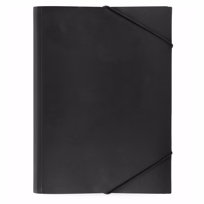 Immagine di Cartellina portadocumenti in PP con elastico formato utile A4 colore nero 2500+