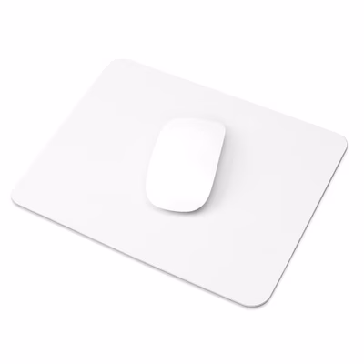 Immagine di Mouse pad poliestere bianco 23x19