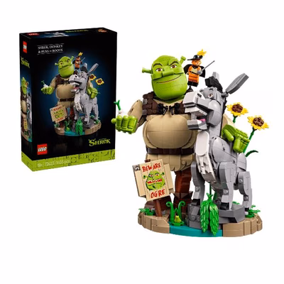 Immagine di Costruzioni LEGO Shrek, Ciuchino e Gatto con gli Stivali 72423