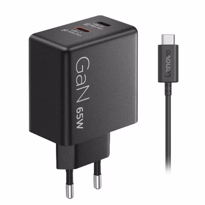 Immagine di Dual USB-C 65w gan power adapter