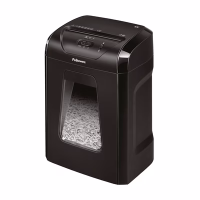 Immagine di Distruggidocumenti a frammenti FELLOWES POWERSHRED 12C livello sicurezza P-4 colore nero