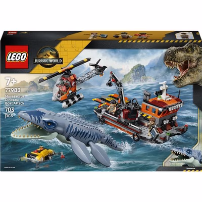 Immagine di Costruzioni LEGO Attacco alla barca del dinosauro Mosasaurus 77983A