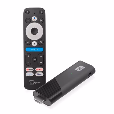 Immagine di Decoder iptv TELESYSTEM google TV Up Stick UHD 4K 21005359