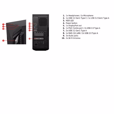 Immagine di Pc Desktop intel core i7 1000GB MSI MAG INFINITE S3 14NVM7-3237EU 9S6-B93851-3237