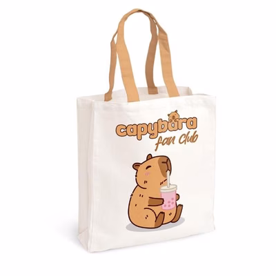Immagine di Universale tela bianco LEBEZ SHOPPER TELA CAPIBARA 82190